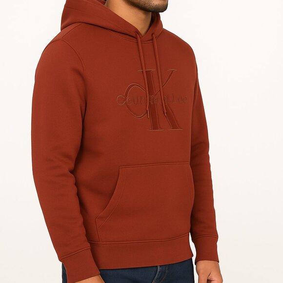 Calvin Klein Men's Monogram Logo Hoodie size: Medium - Picture 3 of 7